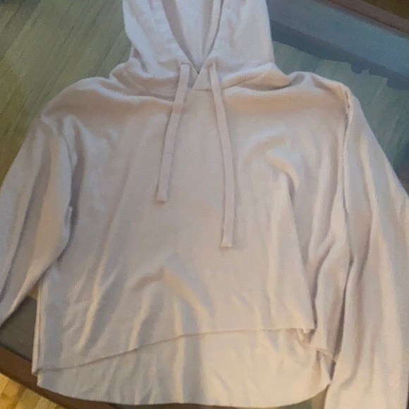 Wild Fable Thermal Cropped Hoodie Sweatshirt Blush Pink size small